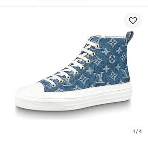 Louis Vuitton Navy Denim Sneakers